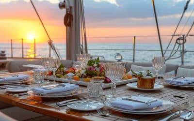 Découvrez le luxe des expériences culinaires à bord des yachts de prestige